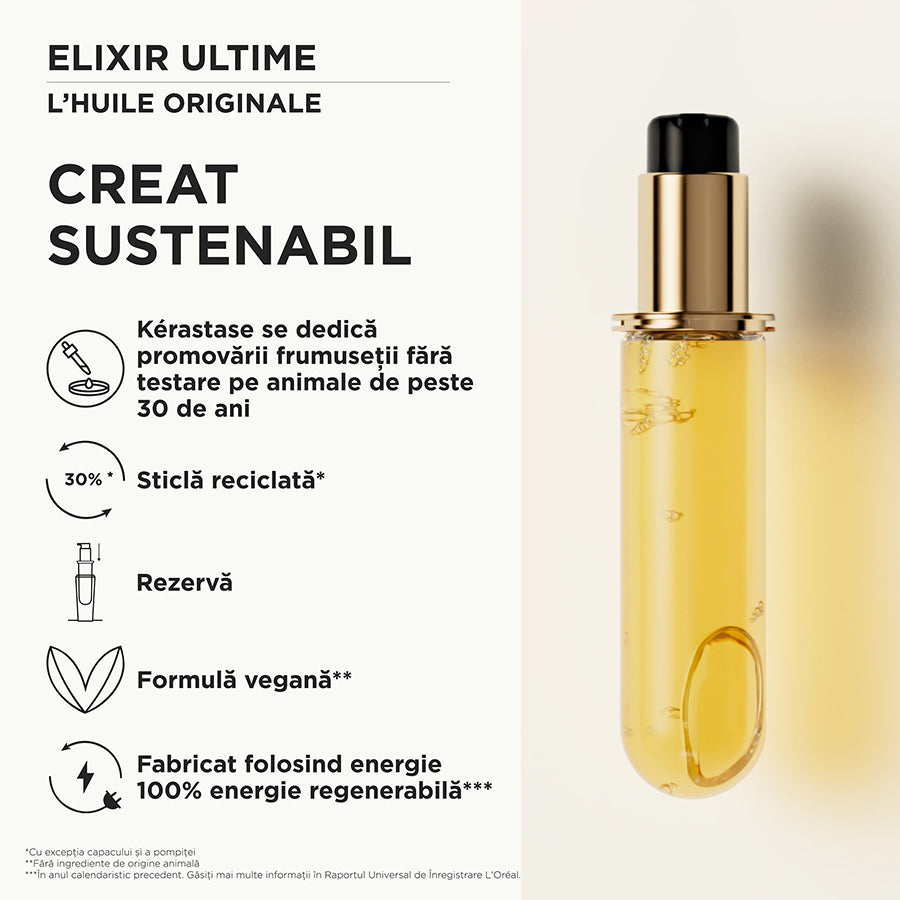 Kerastase Elixir Ultime Huile Originale - Ulei de Par Rezerva 75ml - Beauty Lounge