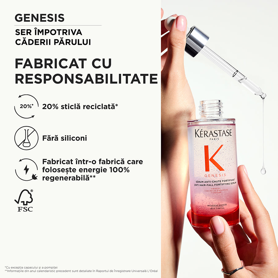 Kerastase Genesis Serum Anti-Chute Fortifiant pentru Scalp 90ml - Anticadere - Beauty Lounge