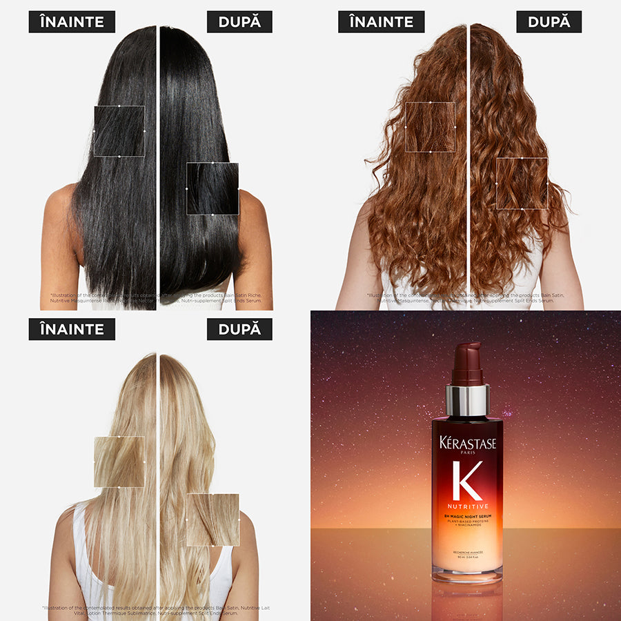 Kerastase Nutritive 8H Magic Night Serum pentru par Uscat 90ml - Hranire Intensa - Beauty Lounge