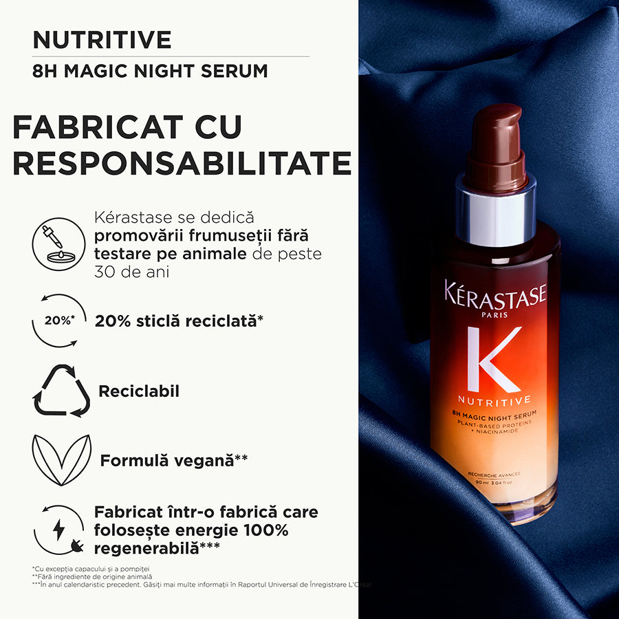 Kerastase Nutritive 8H Magic Night Serum pentru par Uscat 90ml - Hranire Intensa - Beauty Lounge