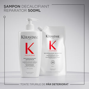 Set Kerastase Premiere Bain Decalcifiant Reparateur - Sampon Reincarcabil 500ml si Rezerva 500ml