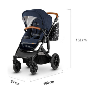 Kinderkraft Carucior 3 in 1 Prime 2 3In1 Mink Pro Navy