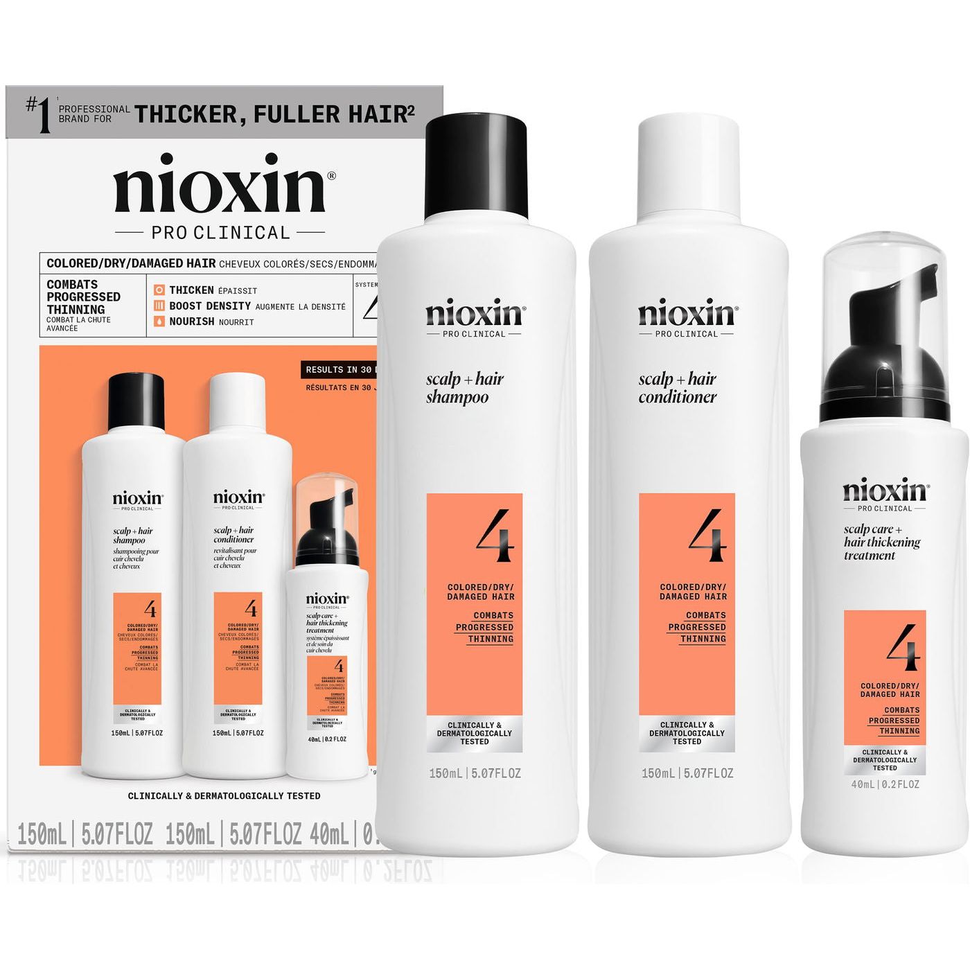 Nioxin System 4 Kit 150+150+40ml - Set impotriva Caderii Parului - Beauty Lounge