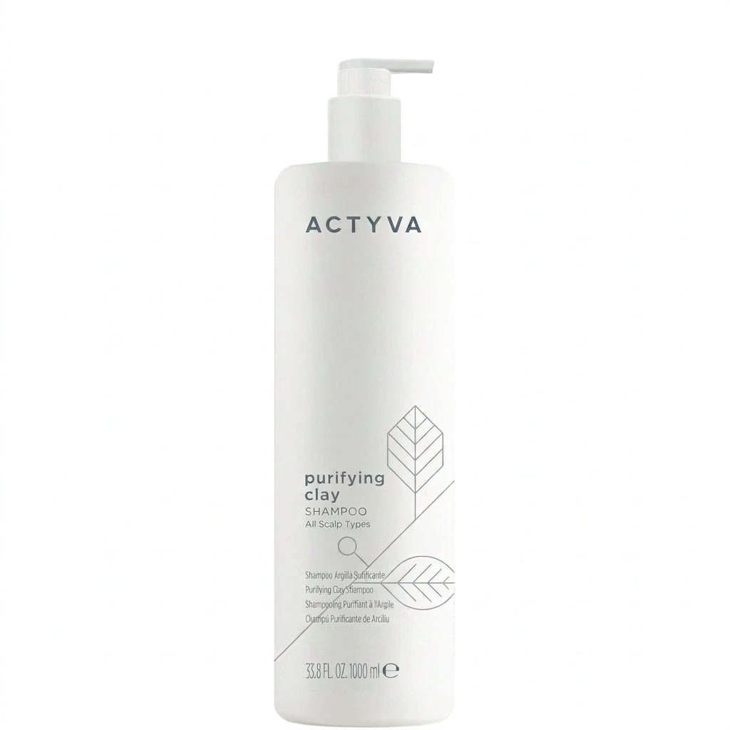Kemon Actyva Purifying Clay Shampoo 1000ml - Sampon Purifiant cu Argila