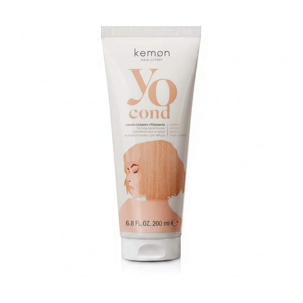 kemon Yo Cond Peach 200ml - Balsam Nuantator Pentru Par Blond si Saten Deschis