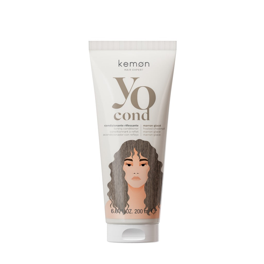 Kemon Yo Cond Marron Glace 200ml -  Balsam Nuantator Pentru Par Saten si Castaniu