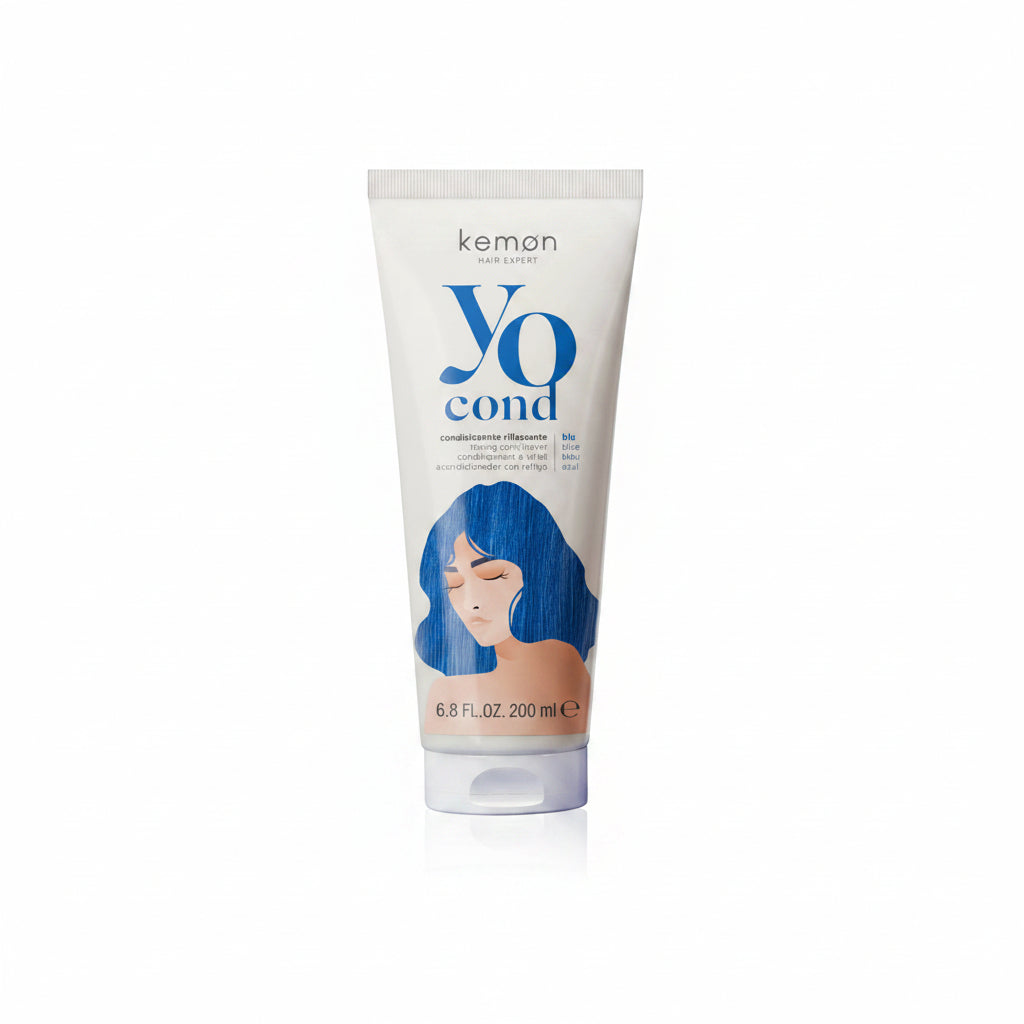 Kemon Yo Cond Blue 200ml - Balsam Nuantator Pentru Par Blond Deschis sau Decolorat