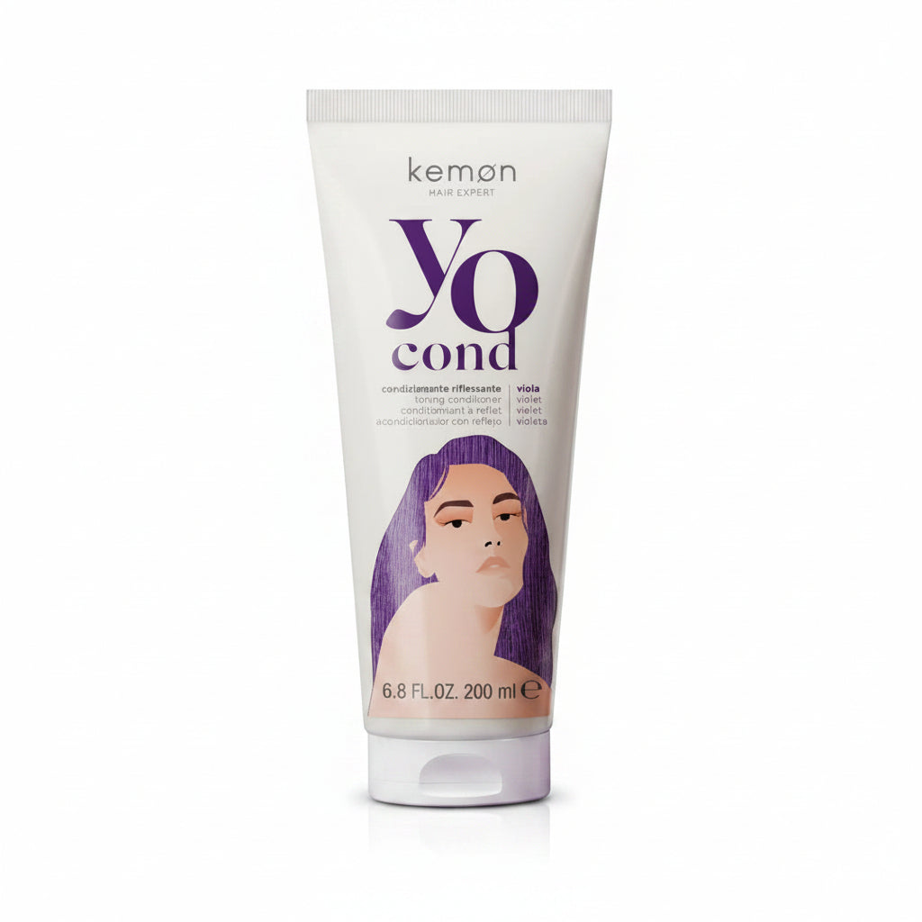 Kemon Yo Cond Violet 200ml - Balsam Nuantator Pentru Par Blond Deschis sau Decolorat