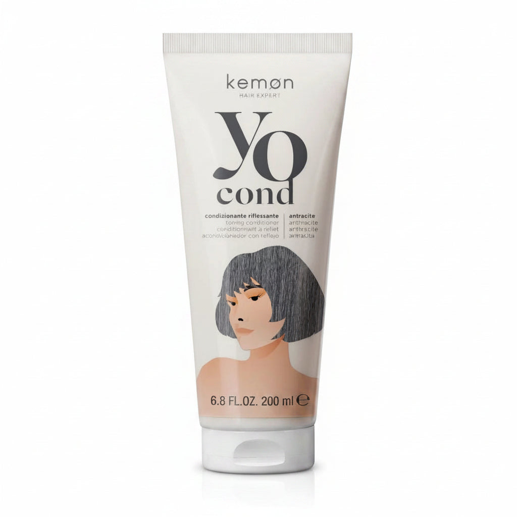 Kemon Yo Conditioner Antracite 200ml - Balsam Nuantator pentru Par Saten Inchis si Castaniu