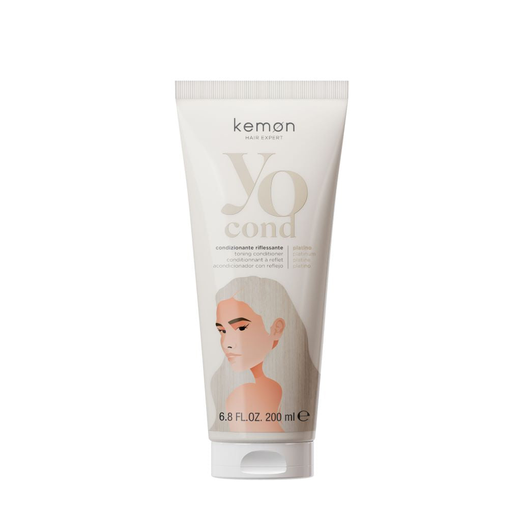 Kemon Yo Conditioner Platinum 200ml - Balsam Nuantator Pentru Par Blond sau Decolorat