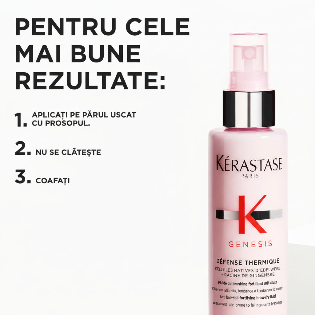 Kerastase Genesis Defense Thermique Fluide 45ml - Spray Termoprotector Pentru Par Slabit