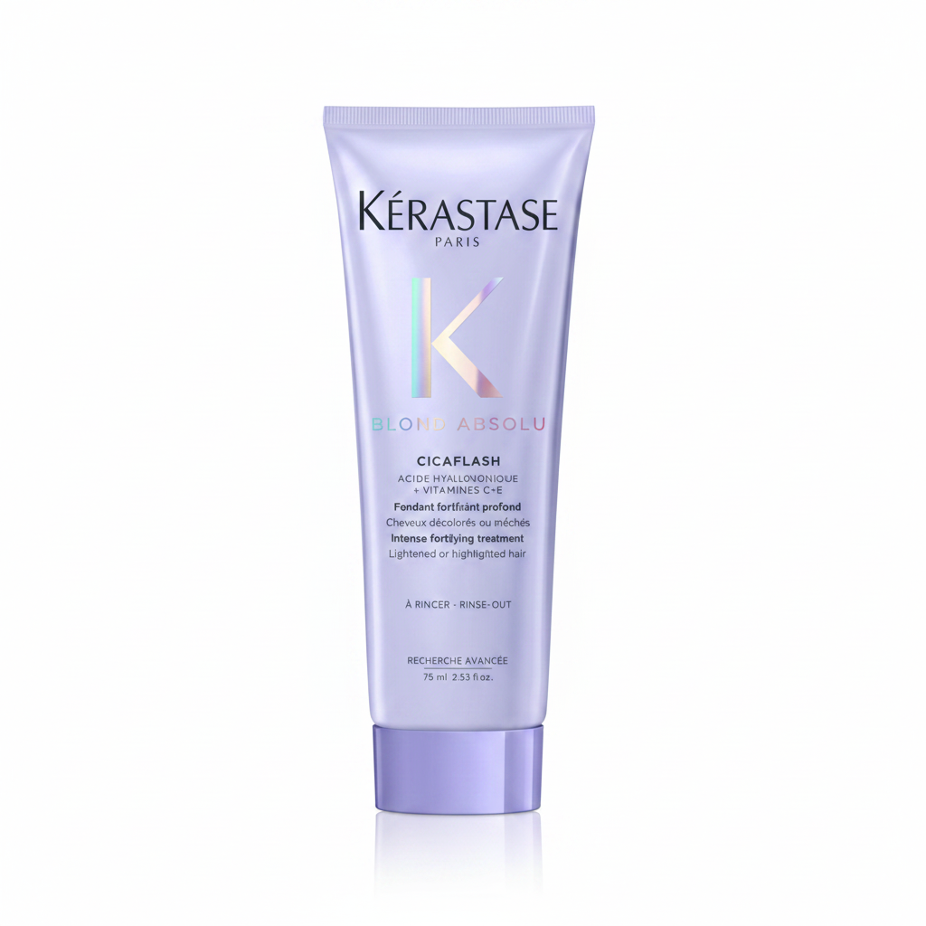 Kerastase Blond Absolu Cicaflash este un tratament intens de fortifiere destinat parului blond, decolorat sau cu suvite.