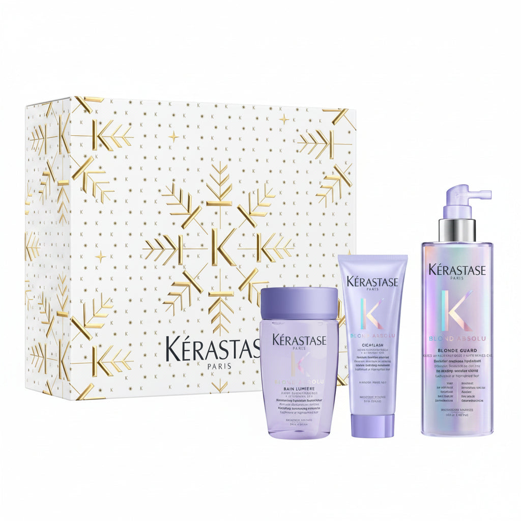 Kerastase Blond Absolu Holiday Set - Sampon 80ml + Cicaflash 75ml + Blond Guard 190ml
