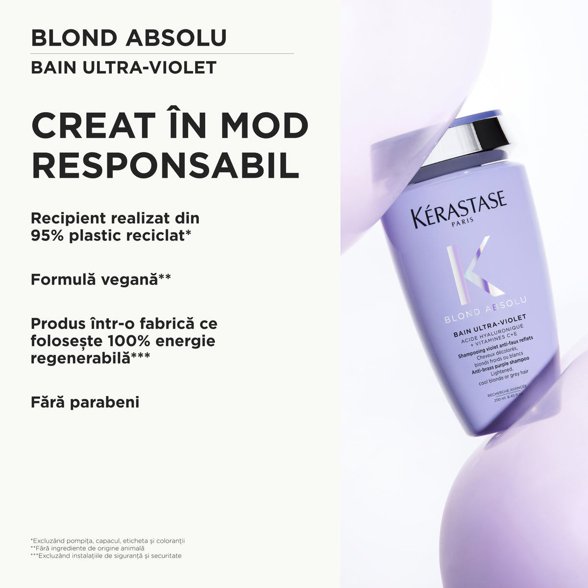 Kerastase Blond Absolu Ultra-Violet 250ml - Sampon Pentru Neutralizarea Tonurilor Galbene