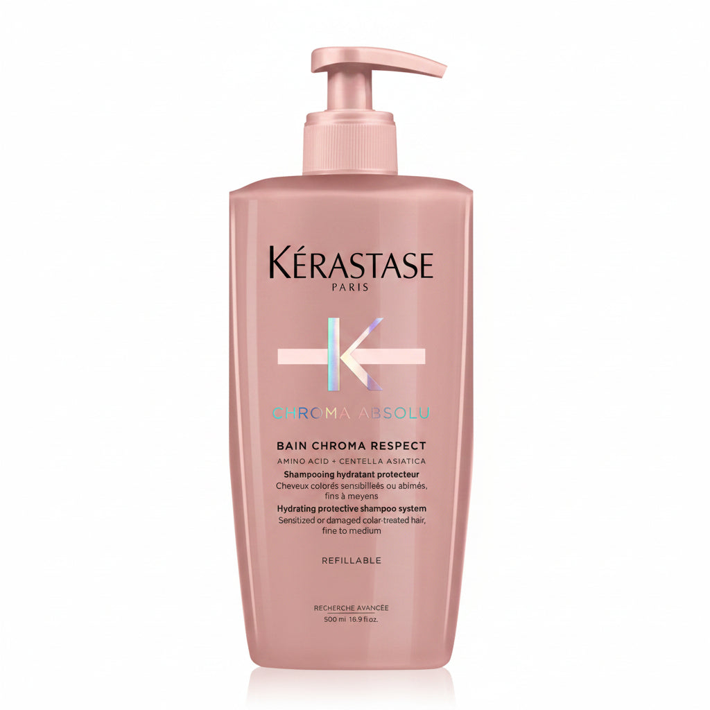 Kerastase Chroma Absolu Bain - Sampon Hidratant pentru Par Vopsit Fin si Mediu Reincarcabil 500ml - Beauty Lounge
