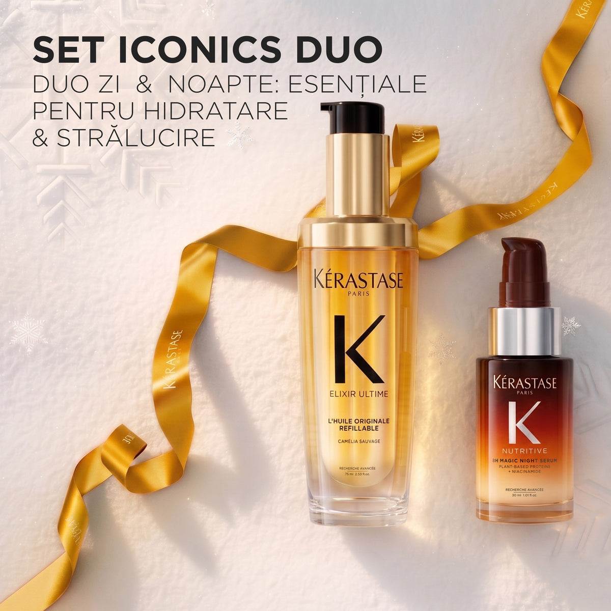 Kerastase Iconics Duo Holiday - 8H Magic Night Serum 30ml + Elixir Ultime 75ml