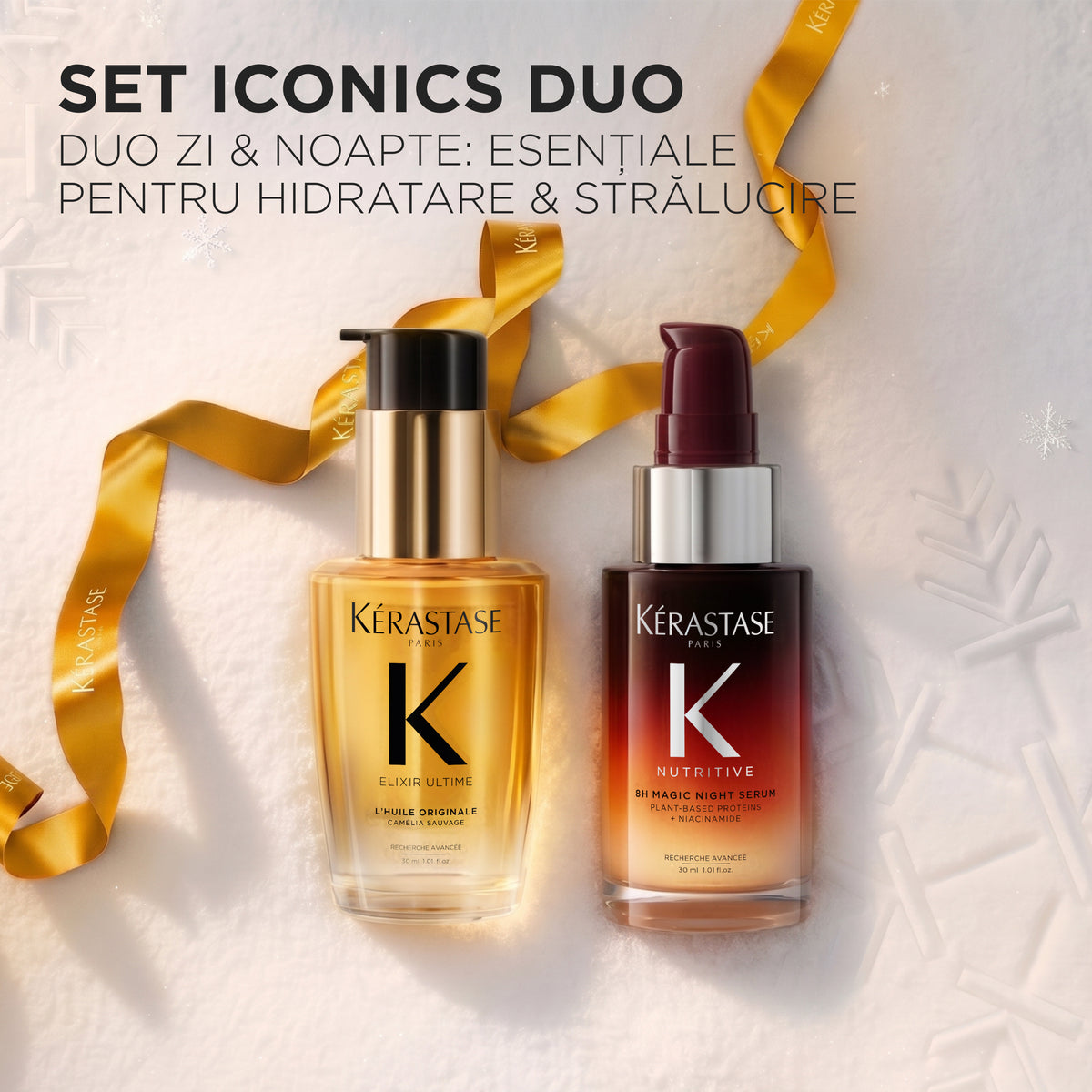 Kerastase Mini Hero Duo Holiday - 8H Magic Night Serum 30ml + Elixir Ultime 30ml