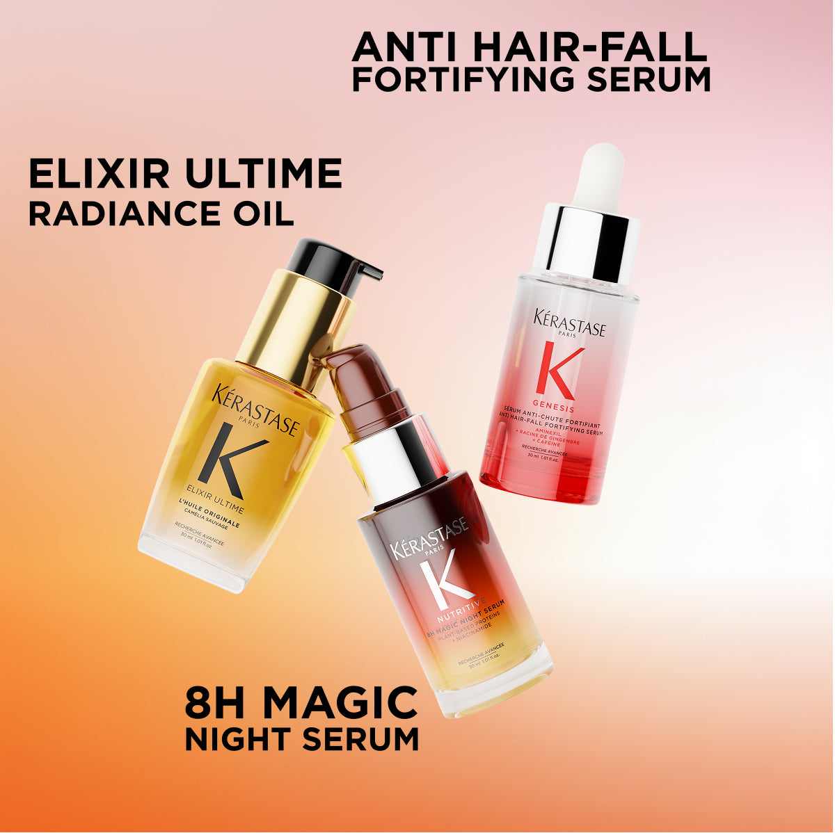 Kerastase Mini Iconics Trio - Set Pentru Par Fin si Uscat