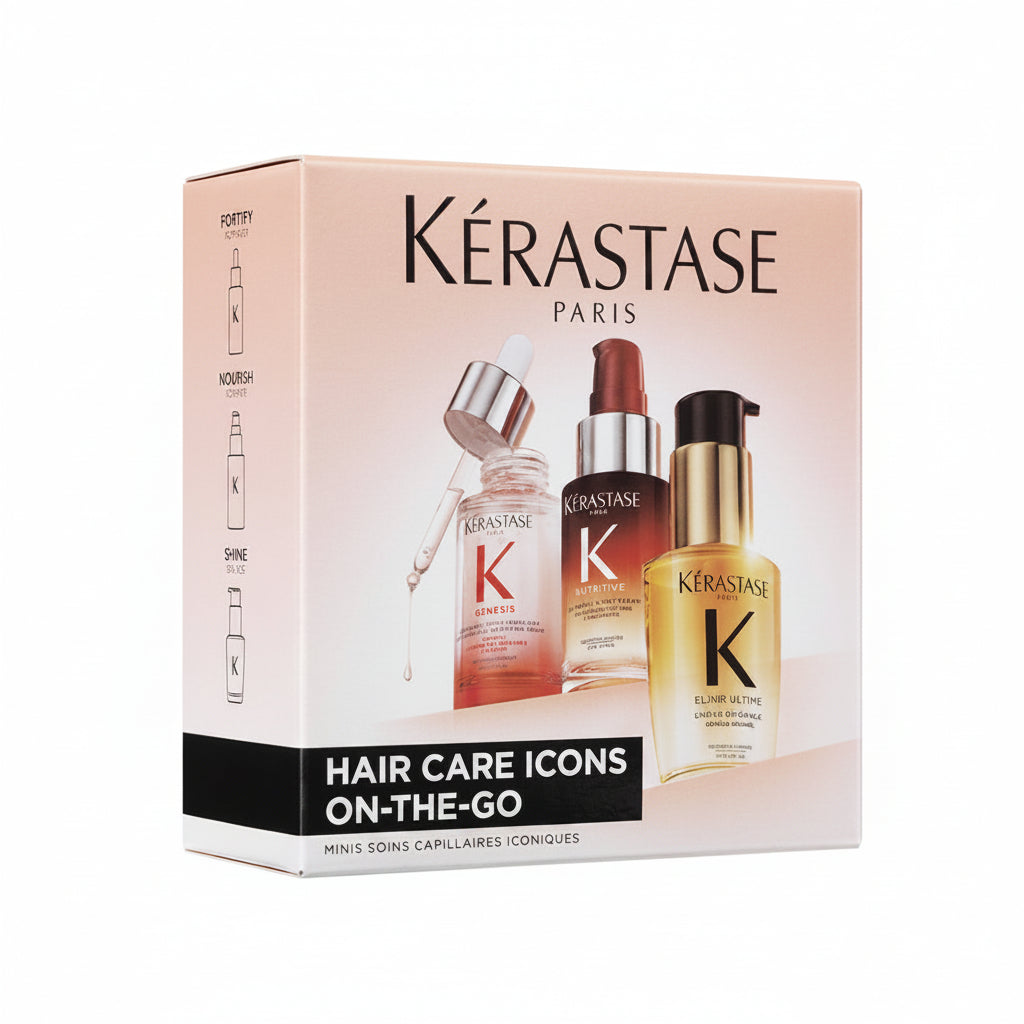 Kerastase Mini Iconics Trio - Set Pentru Par Fin si Uscat