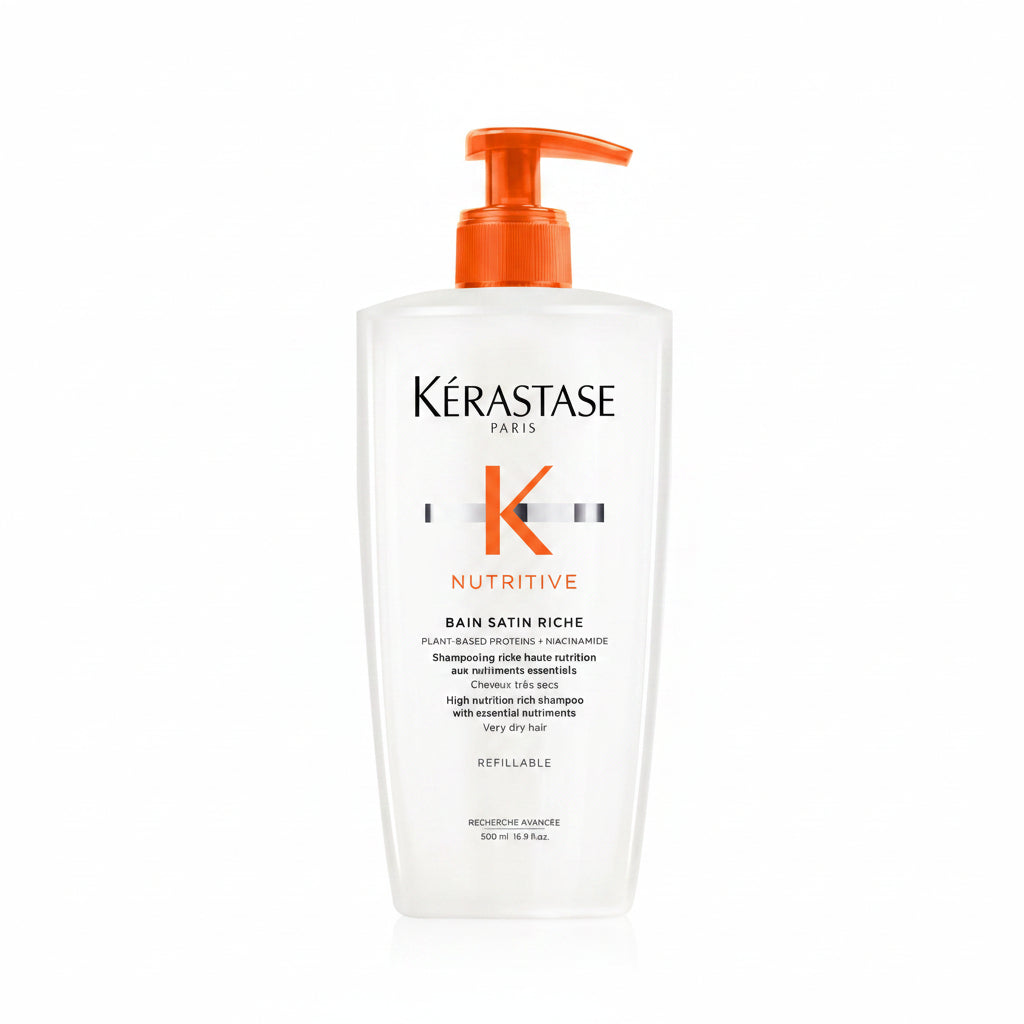 Kerastase Nutritive Bain Satin Riche Sampon Hranitor Par Foarte Uscat Reincarcabil 500ml - Beauty Lounge