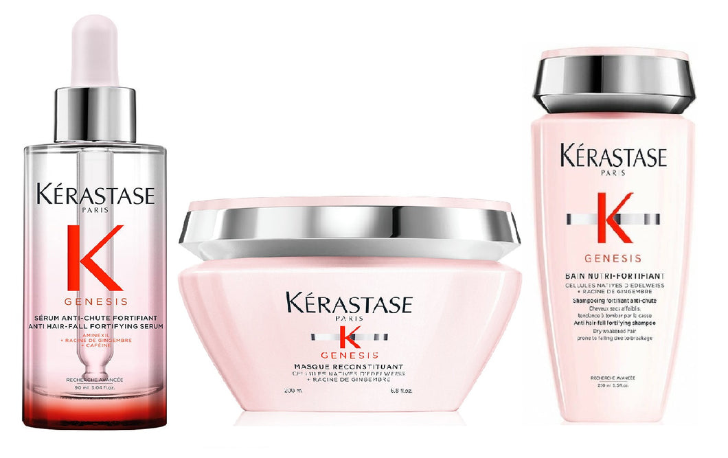 Set Kerastase Genesis Trio - Ser Anti-Chute 90ml + Masca 200ml + Sampon Par Uscat 250ml