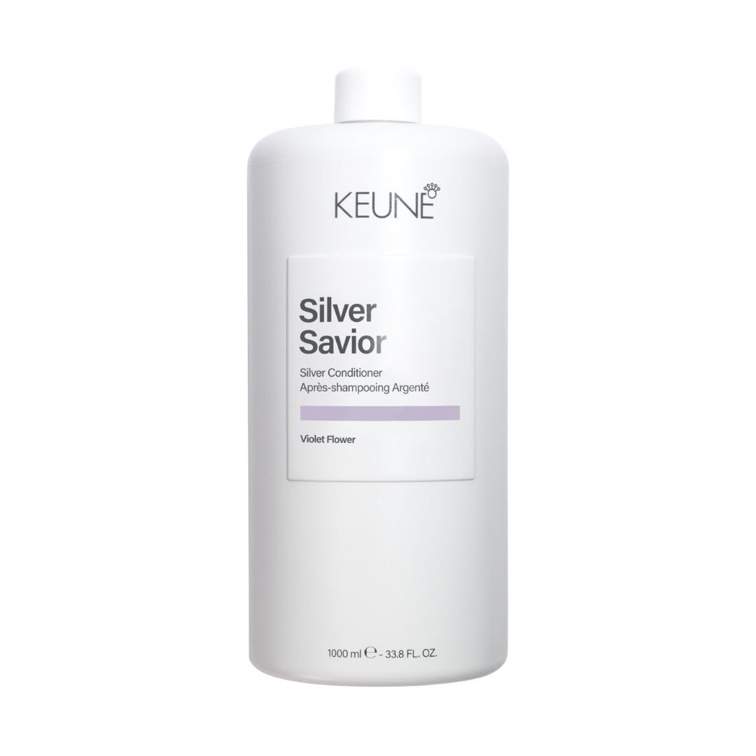 Keune Care Silver Savior Conditioner 1000ml - Balsam Pentru Neutralizarea Tonurilor Galbene