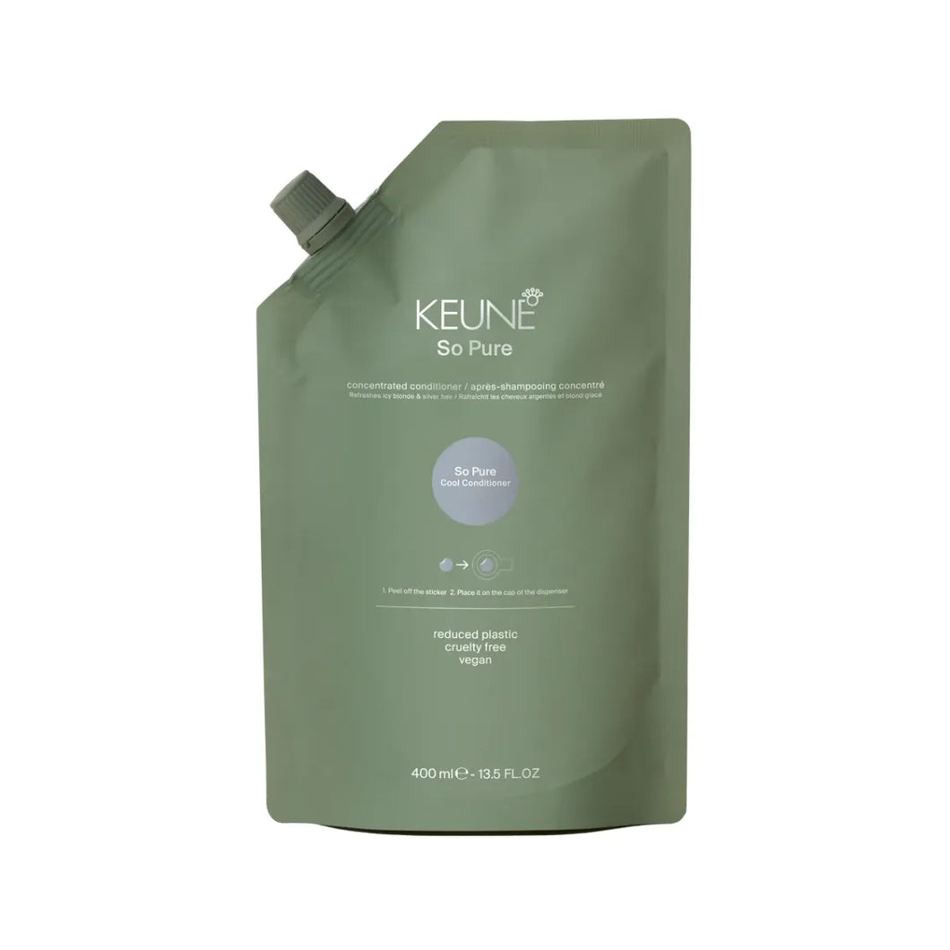 Keune So Pure Cool Conditioner Refill - Balsam Neutralizator pentru Par Blond 400ml