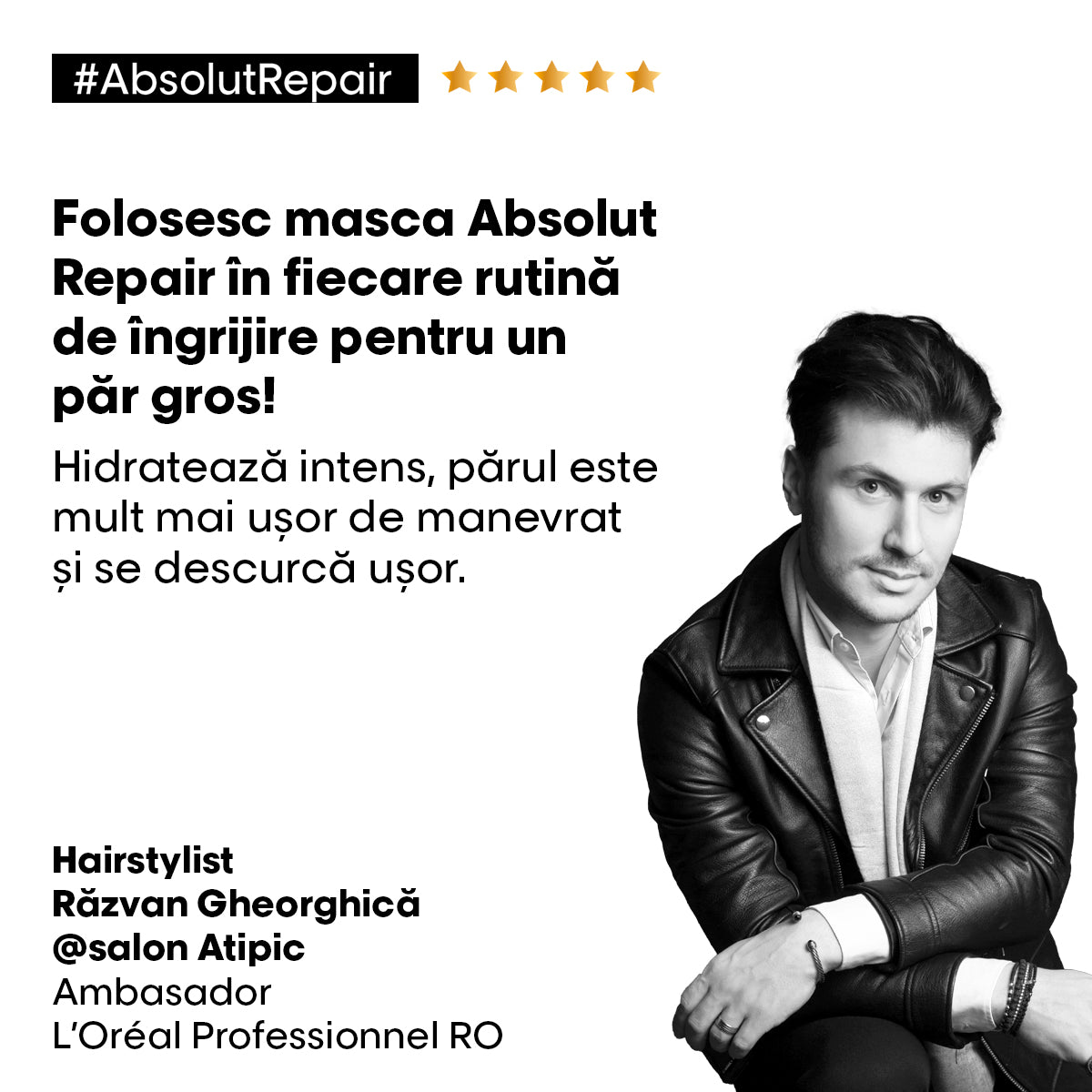 L'Oreal Professionnel SE Absolut Repair Masca 250ml - Masca Profund Reparatoare Pentru Par Uscat