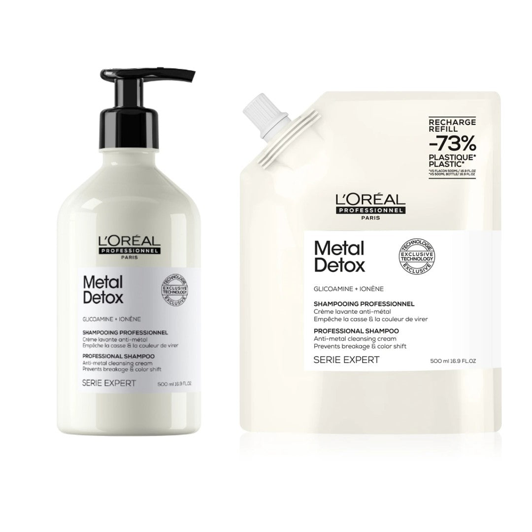 L'Oreal Professionnel SE Metal Detox - Sampon 500ml + Rezerva 500ml