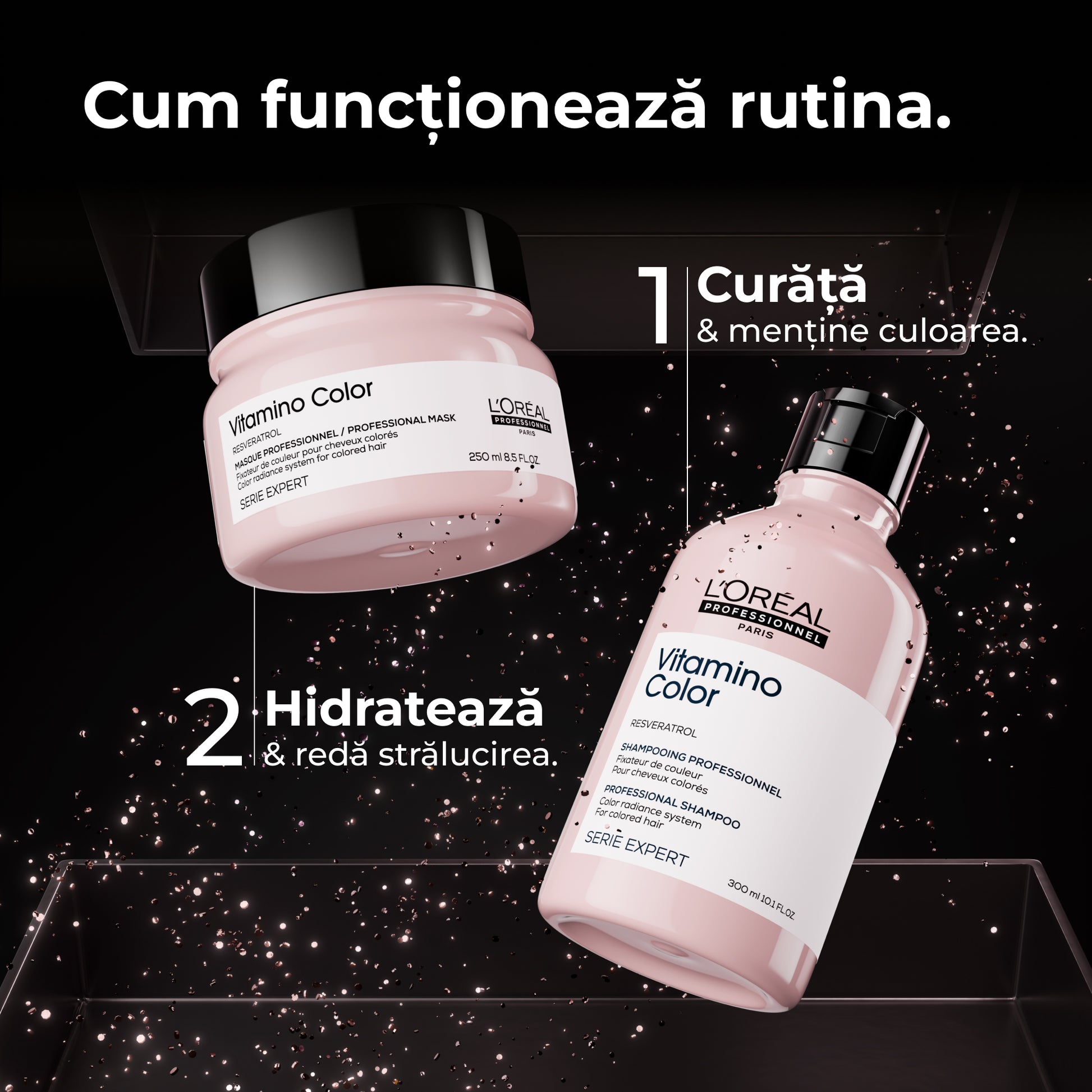 L’Oreal Professionnel Serie Expert Vitamino Color Set - Sampon 300ml + Masca 250ml