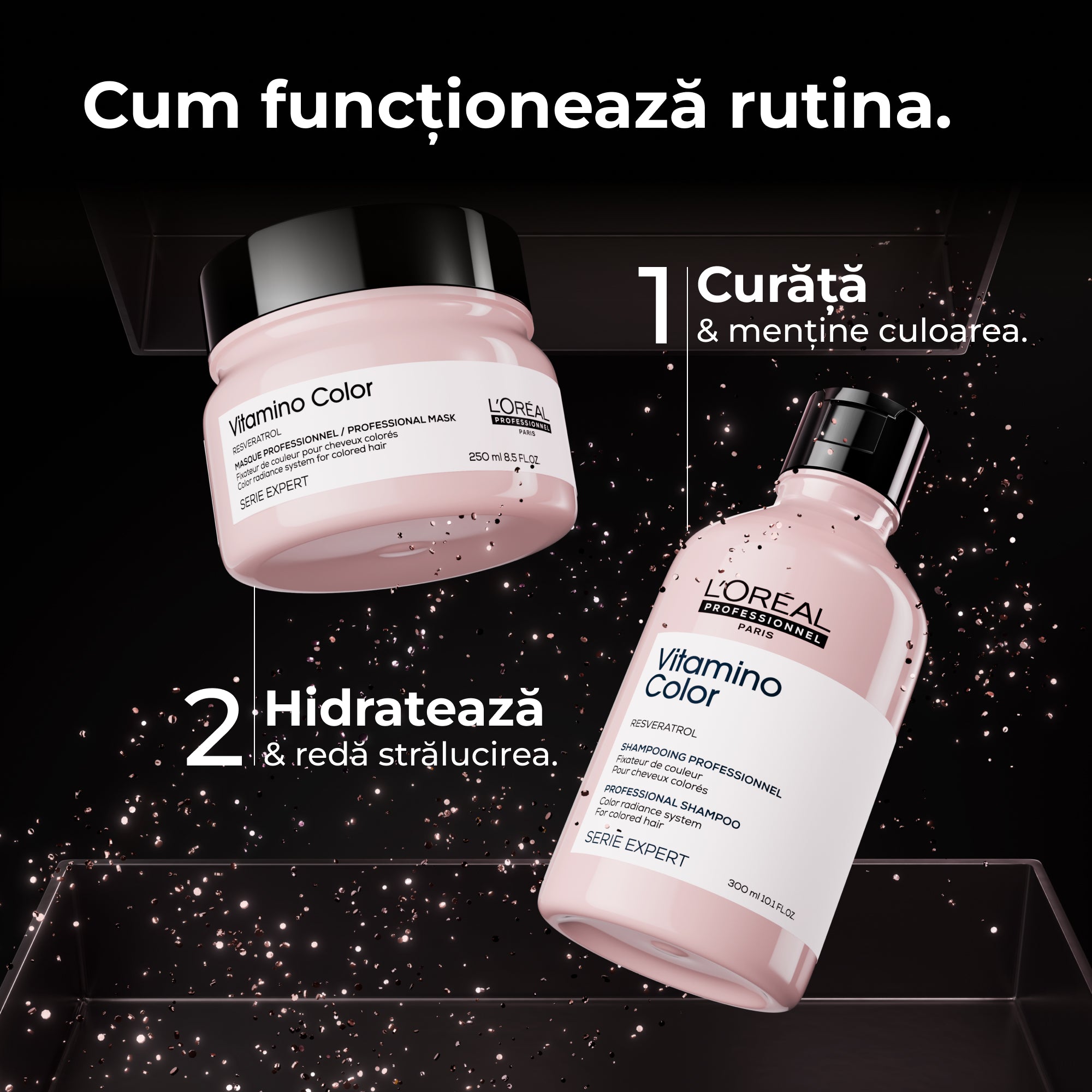 L’Oreal Professionnel Serie Expert Vitamino Color Set - Sampon 300ml + Masca 250ml
