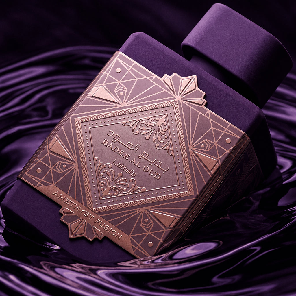 Lattafa Badee Al Oud Amethyst Fusion 100ml - Apa de Parfum Unisex Ambrat-Gourmand