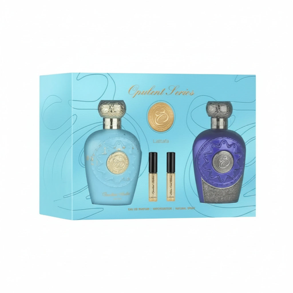 Lattafa Giftset Opulent Dubai & Blue Oud Elixir 100ml - Apa de Parfum Unisex