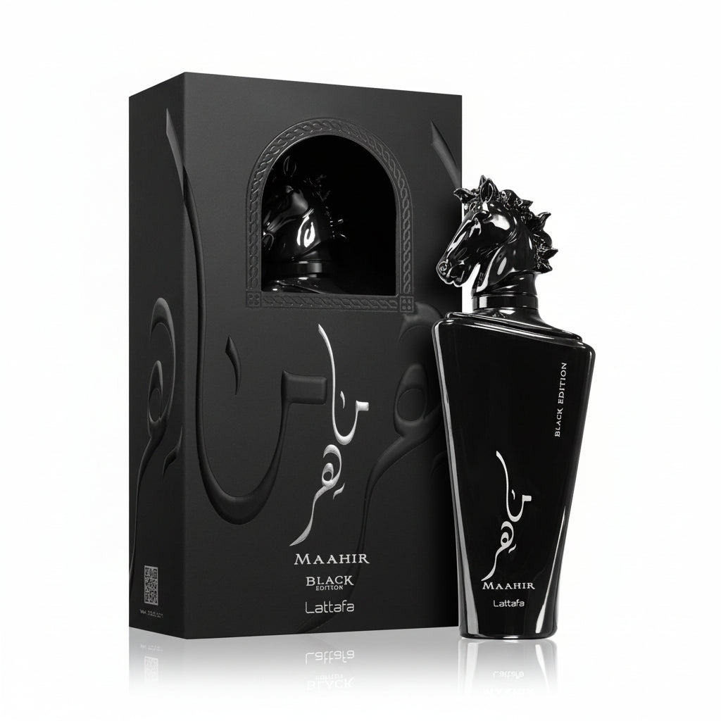 Lattafa Maahir Black Edition 100ml - Apa de Parfum Unisex Condimentat-Lemnos