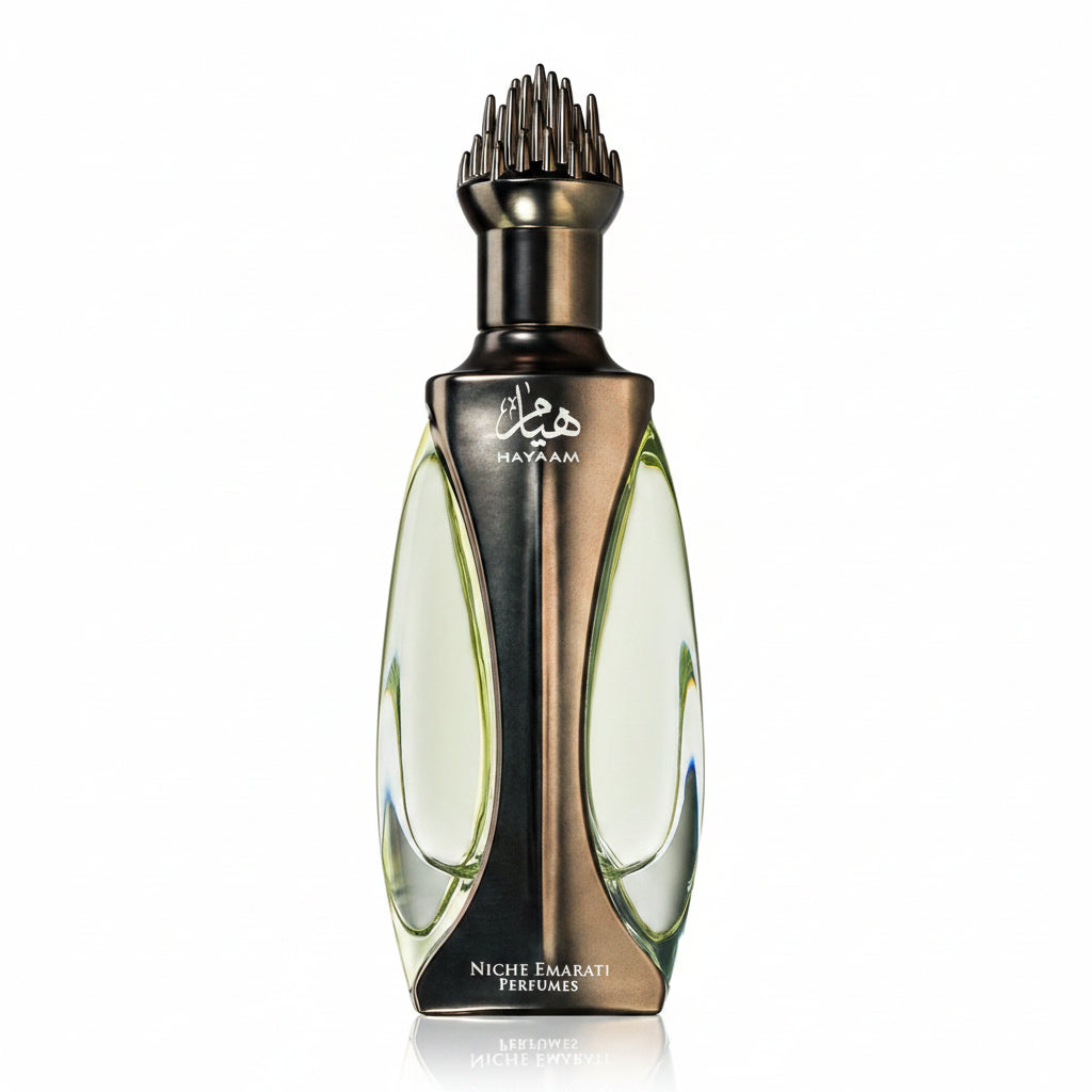Lattafa Niche Emarati Hayaam 100ml – un parfum acvatic-floral modern si rafinat, inspirat de prospetimea marii si de senzatia de aer curat