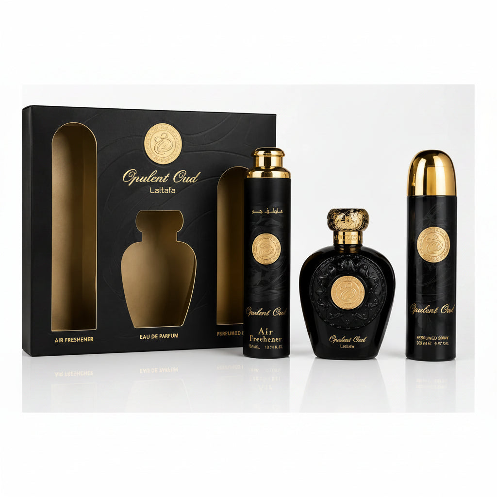 Lattafa Opulent Oud Gift Set - Set Cadou Unisex Oriental-Lemnos