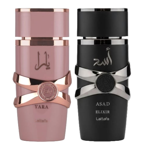 Set Parfum Exclusivist: Lattafa Yara Elixir 100ml + Lattafa Asad Elixir 100ml - Apa de Parfum