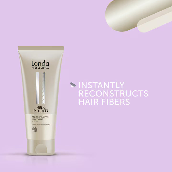 Londa Fiber Infusion Keratin Treatment 200ml - Tratament Regenerant Par Deteriorat si Reparare Fibra - Beauty Lounge