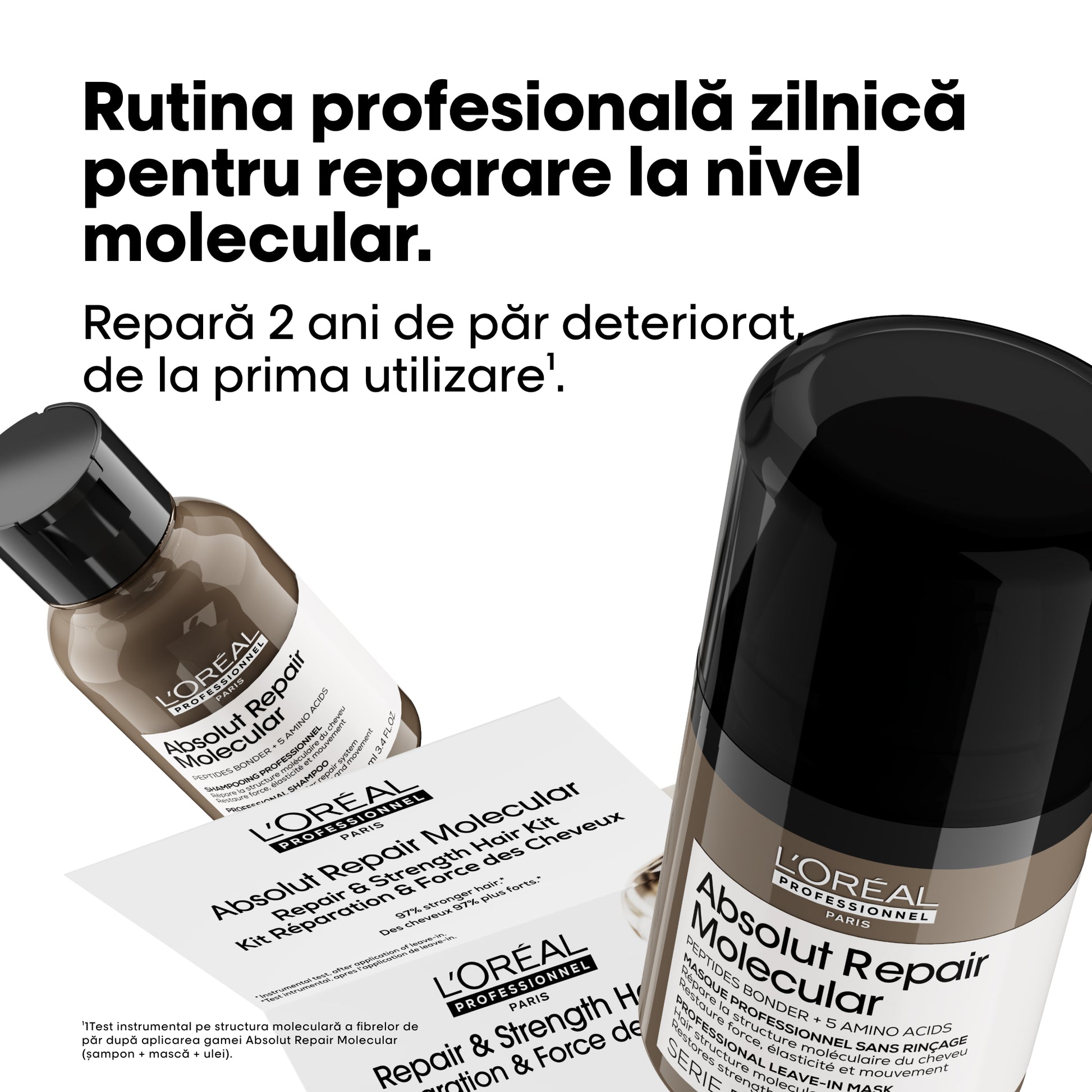 L'Oreal Professionnel SE Absolut Repair Molecular - Set Travel Size DUO Sampon+Crema Leave-in