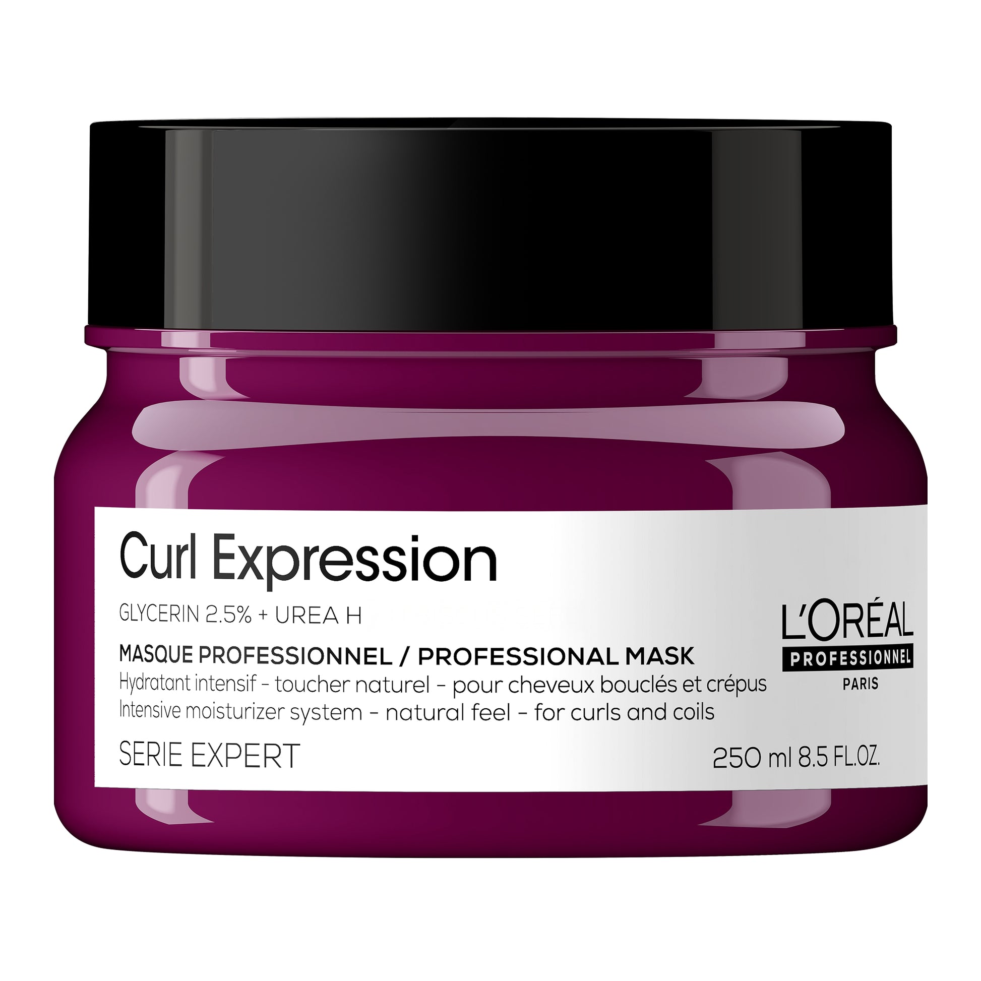  L’Oréal Professionnel Serie Expert Curl Expression 250ml ofera hidratare intensa si stralucire instant parului ondulat sau cret. 