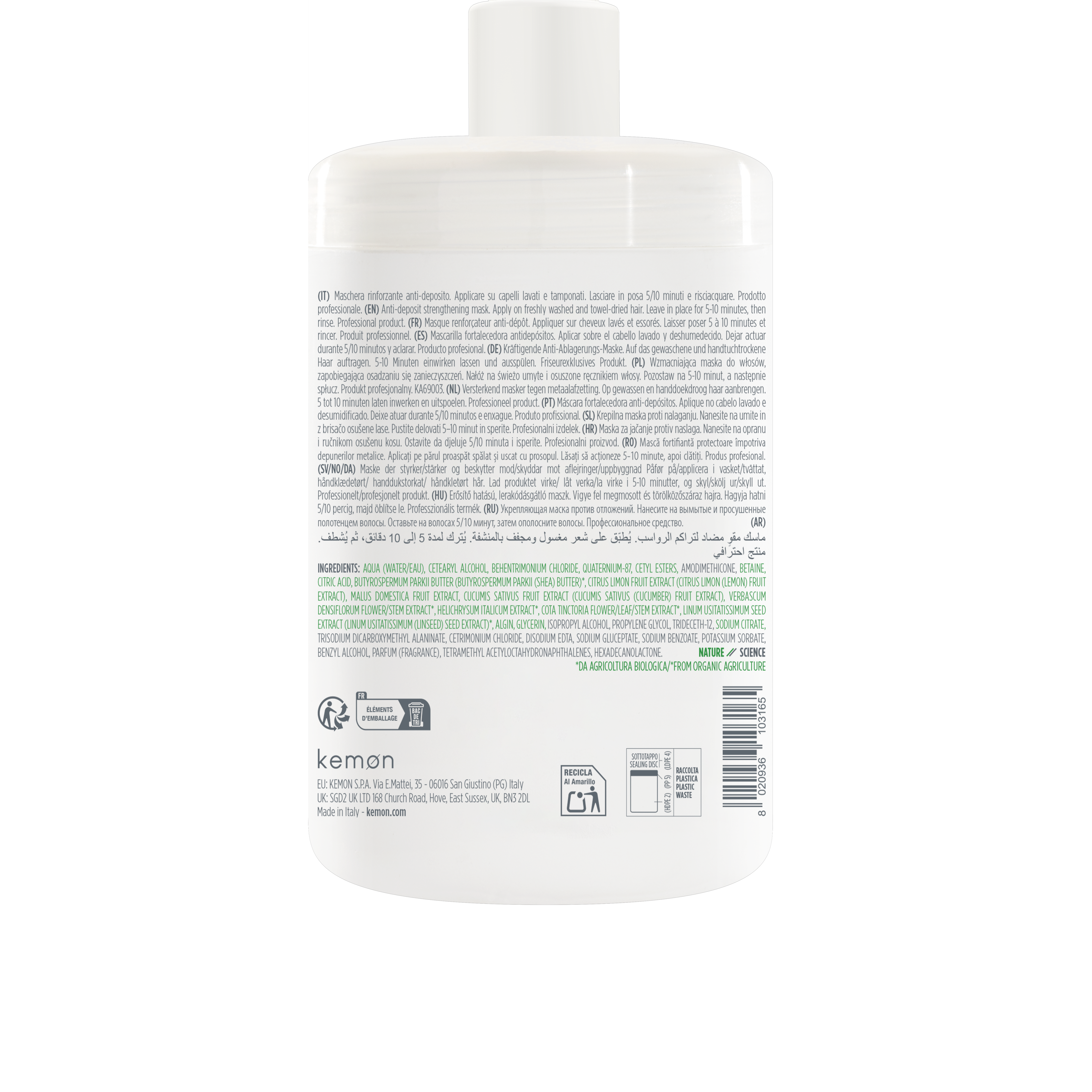 Kemon Actyva M Detox Metal 1000ml - Masca Pentru Indepartarea Metalelor