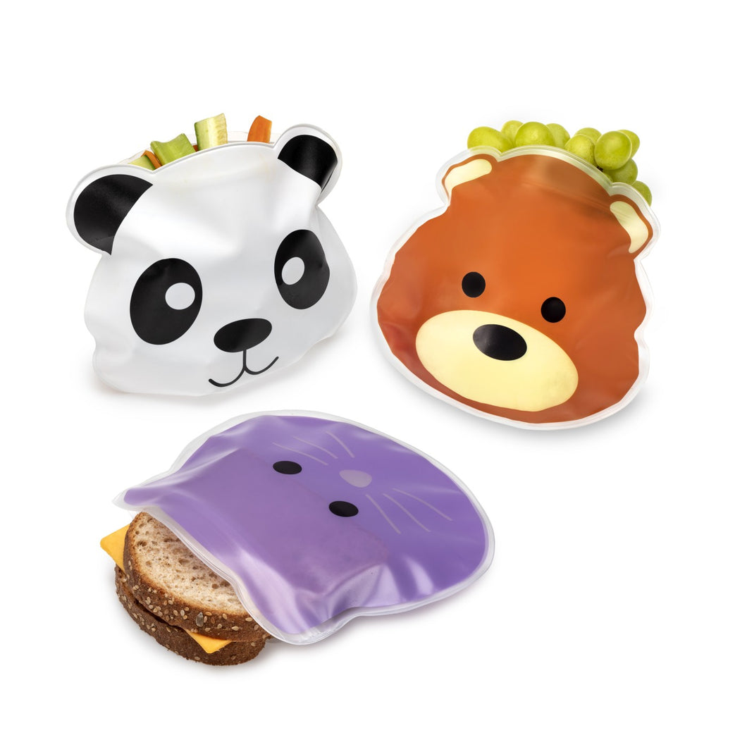 Melii Set 6 Buc Pungi Sandwich Animal Reutilizabile