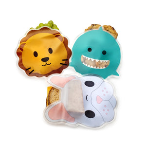 Melii Set 6 Buc Pungi Sandwich Animal Reutilizabile