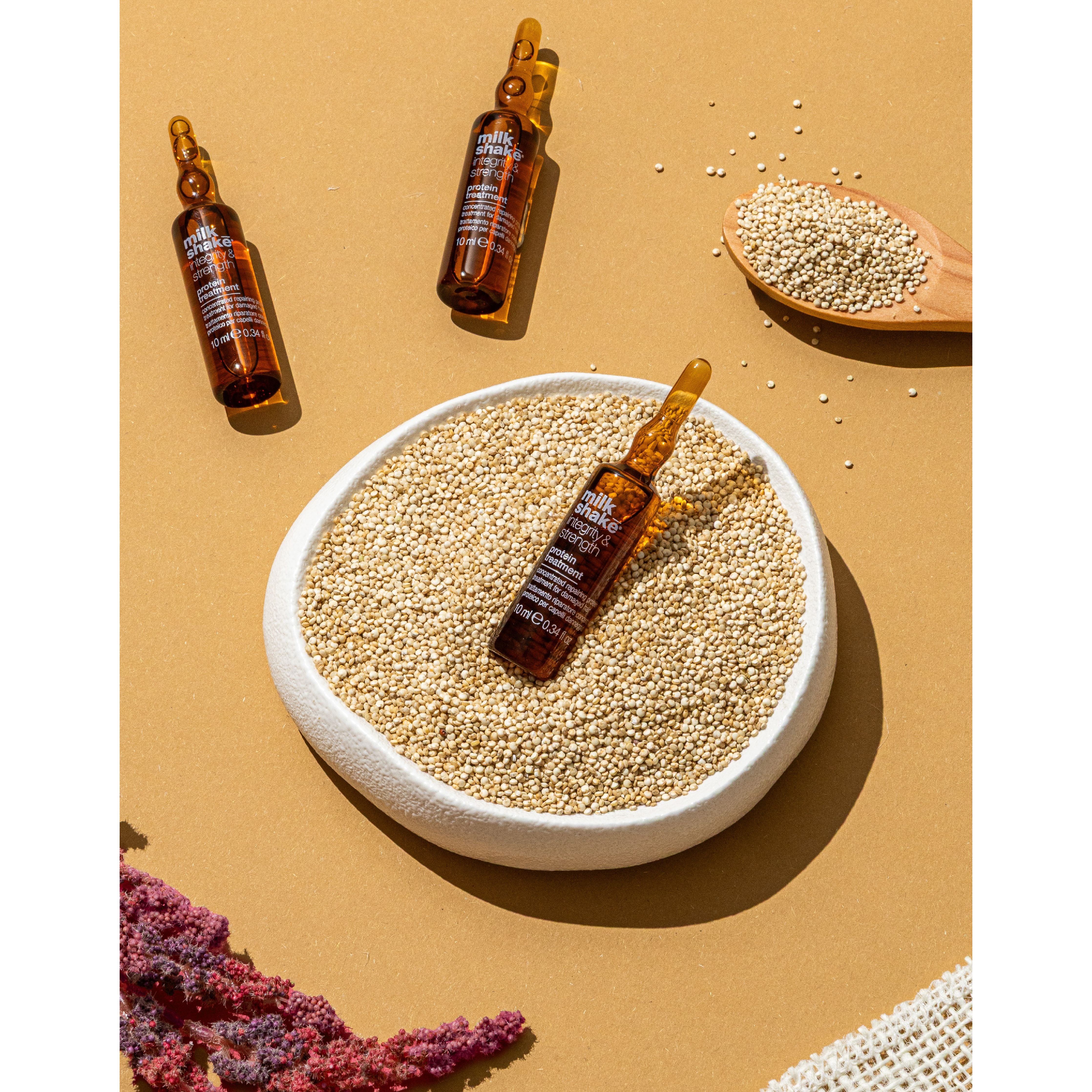 Set Milkshake 3 x MilkShake Integrity and Strenght Repairing Hair Lotion 8x10ml Fiole - Beauty Lounge