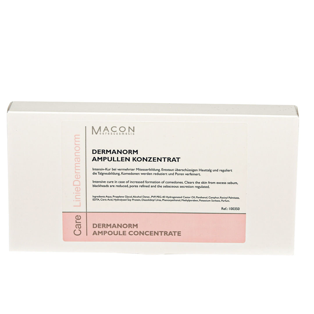 Macon Dermanorm Ampoule Concentrate 10*1.5ml - Fiole Concentrate Pentru Ten Acneic