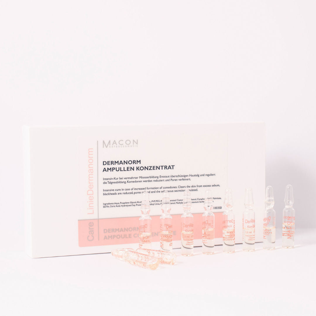 Macon Dermanorm Ampoule Concentrate 10*1.5ml - Fiole Concentrate Pentru Ten Acneic