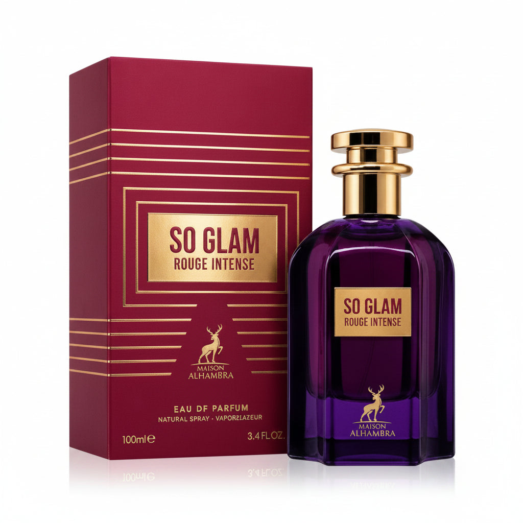 Maison Alhambra So Glam Rouge Intense 100ml - Apa de Parfum Pentru Femei Floral-Gurmand