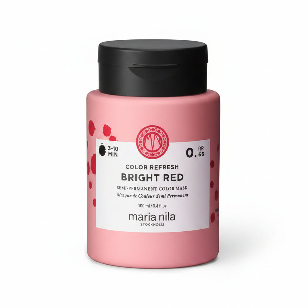 Maria Nila Colour Refresh 0.66 Bright Red 100ml - Masca Nuantatoare Rosu Intens - Beauty Lounge