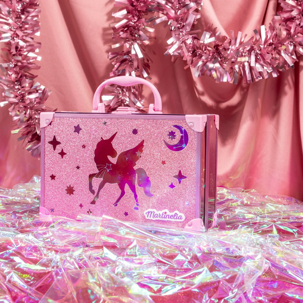 Martinelia Galaxy Dreams Trusa de Machiaj in Cutie Metalica - Set Creativ Pentru Copii