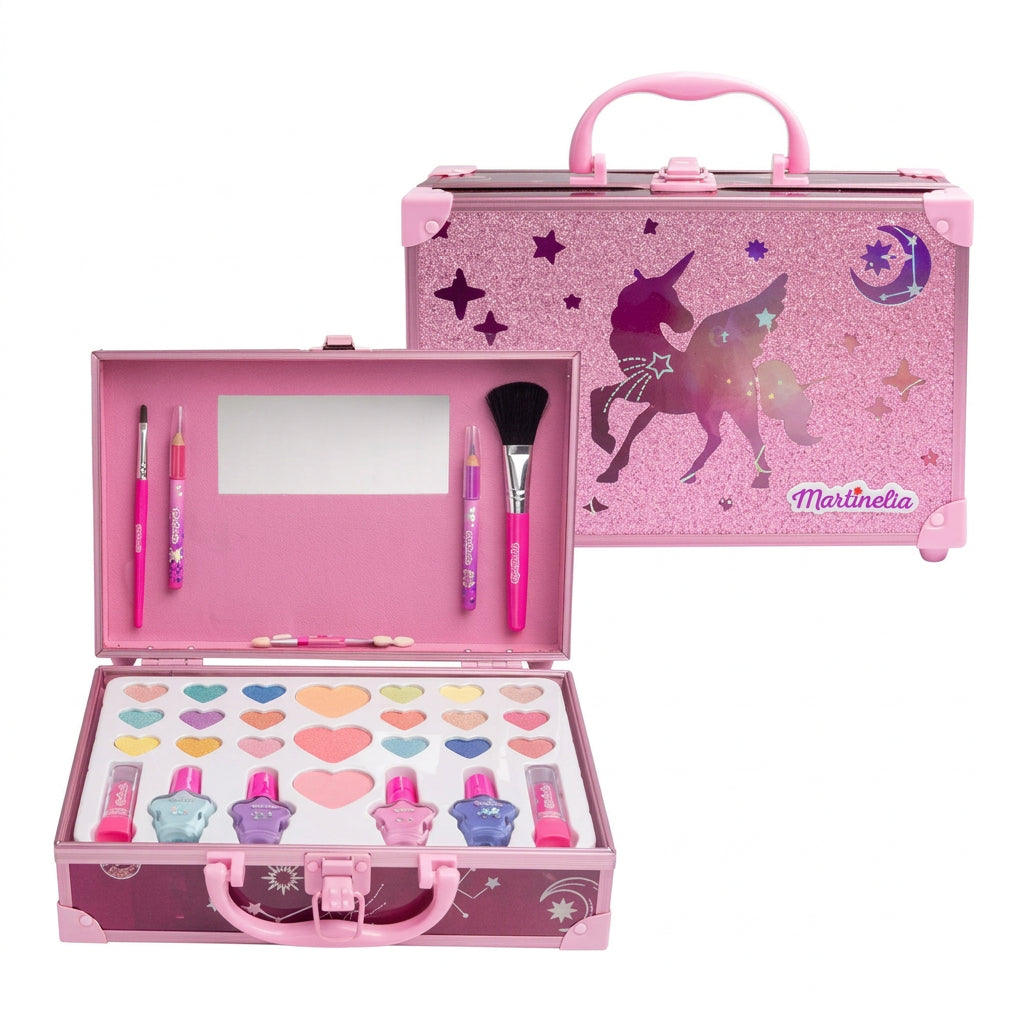 Martinelia Galaxy Dreams Trusa de Machiaj in Cutie Metalica - Set Creativ Pentru Copii